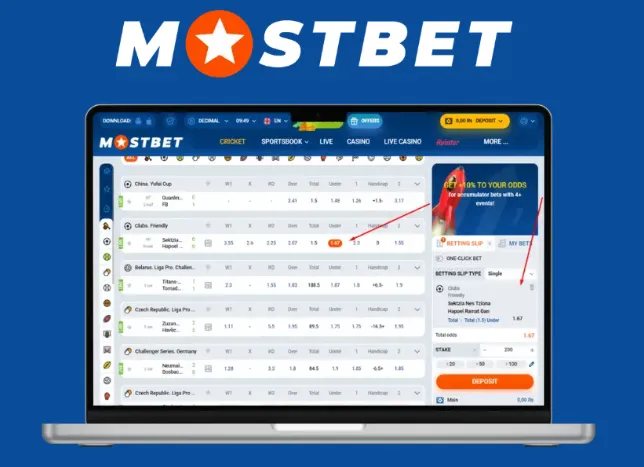 How to bet on sports in Mostbet